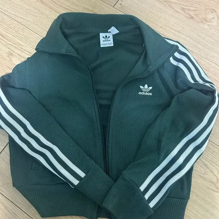 [BUNJANG] Adidas Knit Top Mineral Green S / 아디다스 져지 그린 트랙탑 니트탑