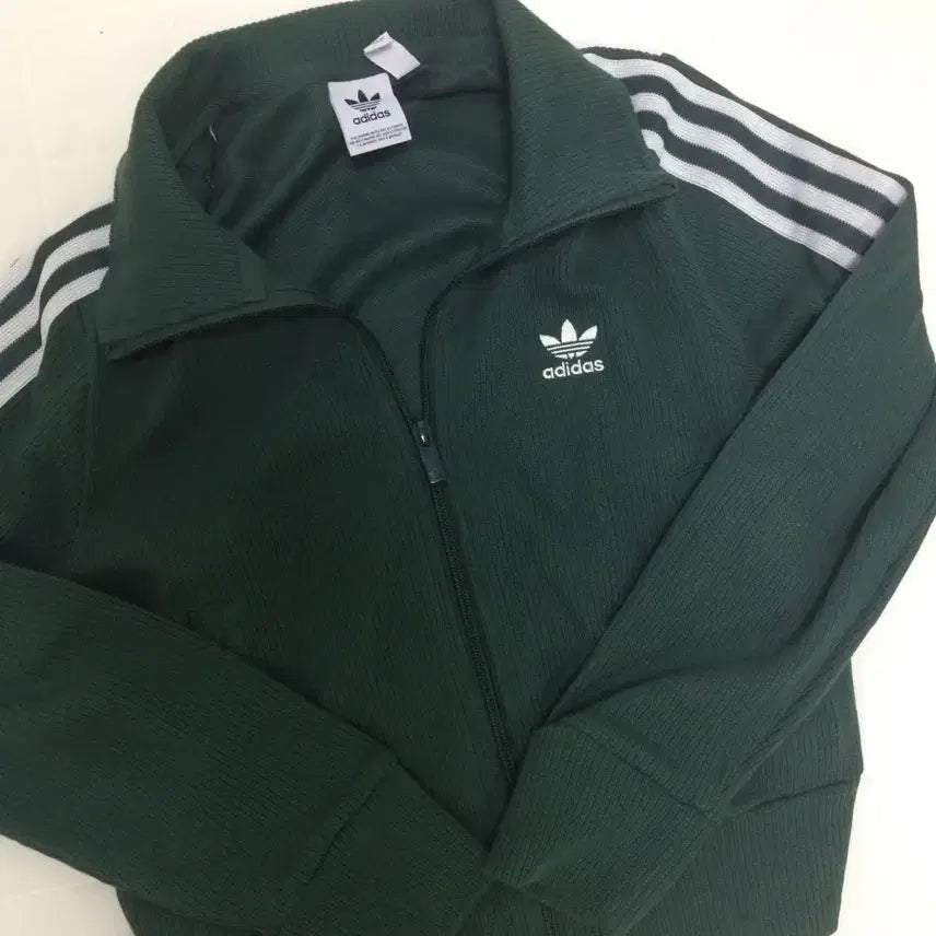 [BUNJANG] Adidas Knit Top Mineral Green S / 아디다스 져지 그린 트랙탑 니트탑