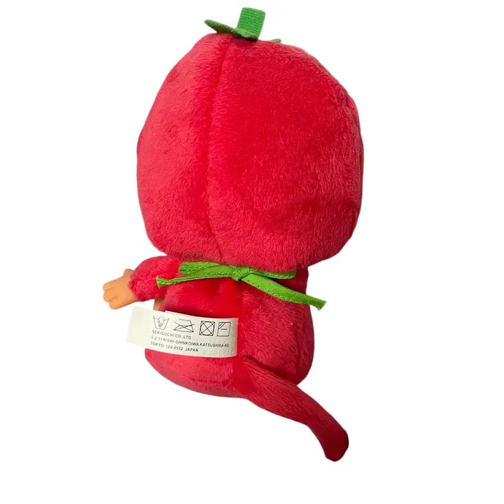 [BUNJANG] Monchhichi Strawberry Seating S Doll - Rare Vintage Item / 급처) 딸기 몬치치 시팅 S 인형 고전 문구 고전인형 레어템 치무탄 일본