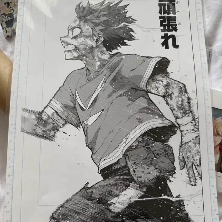 [BUNJANG] Ganbare Deku My Hero Academia Poster / 현물)히로아카 원화전 간바레 데쿠 디지털 원고 포스터