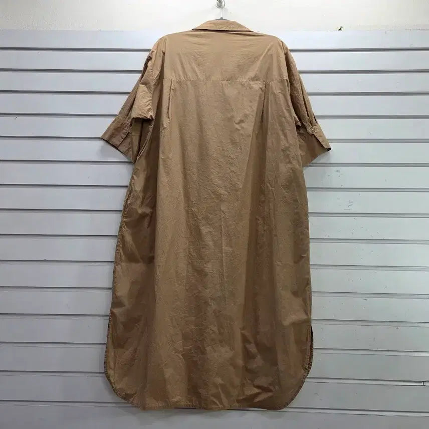 [BUNJANG] Beige Collar Boxy Long Dress / 베이지 카라 박시 롱원피스/보물찾기천사