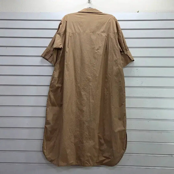 [BUNJANG] Beige Collar Boxy Long Dress / 베이지 카라 박시 롱원피스/보물찾기천사