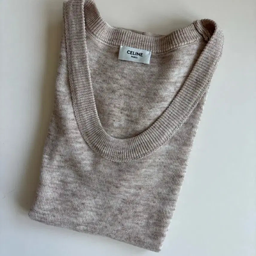 [BUNJANG] Celine-Inspired Short-Sleeve Knit Top / 셀린느st 반팔 니트