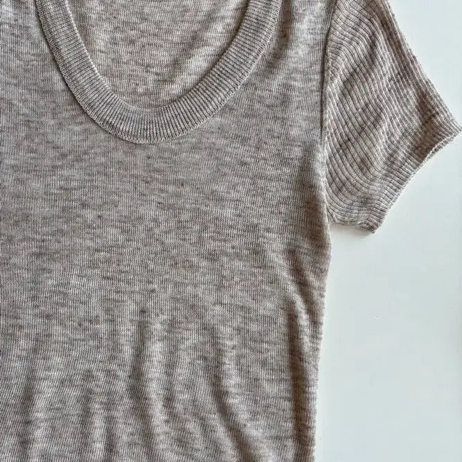 [BUNJANG] Celine-Inspired Short-Sleeve Knit Top / 셀린느st 반팔 니트