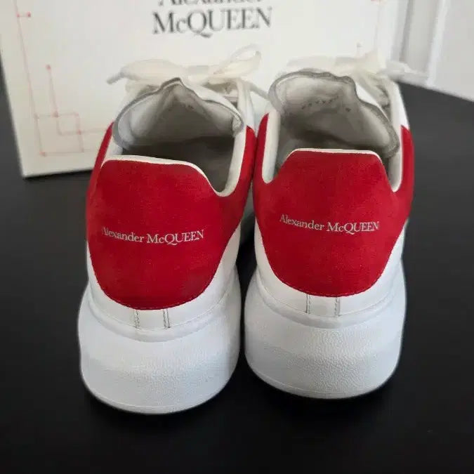 [BUNJANG] Alexander McQueen Oversized Sole Sneakers White Red Size 38 / 알렉산더 맥퀸 오버솔 스니커즈 38 화이트 레드