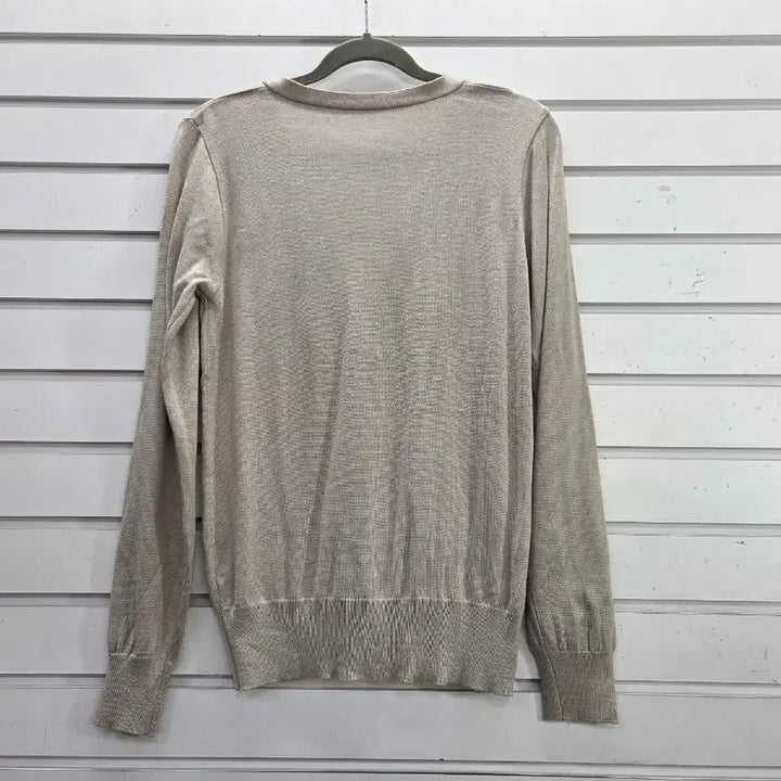 [BUNJANG] Beige V-Neck Simple Knit Cardigan (Women&