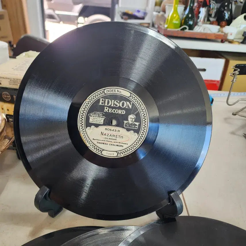 [BUNJANG] Edison Phonograph Records Set of 4 / 4개에6만원 에디슨 축음기판 USA 상태좋음