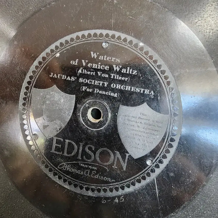 [BUNJANG] Edison Phonograph Records (Set of 4) / 4개에6만원 에디슨 축음기판 USA 옛날  상태좋음