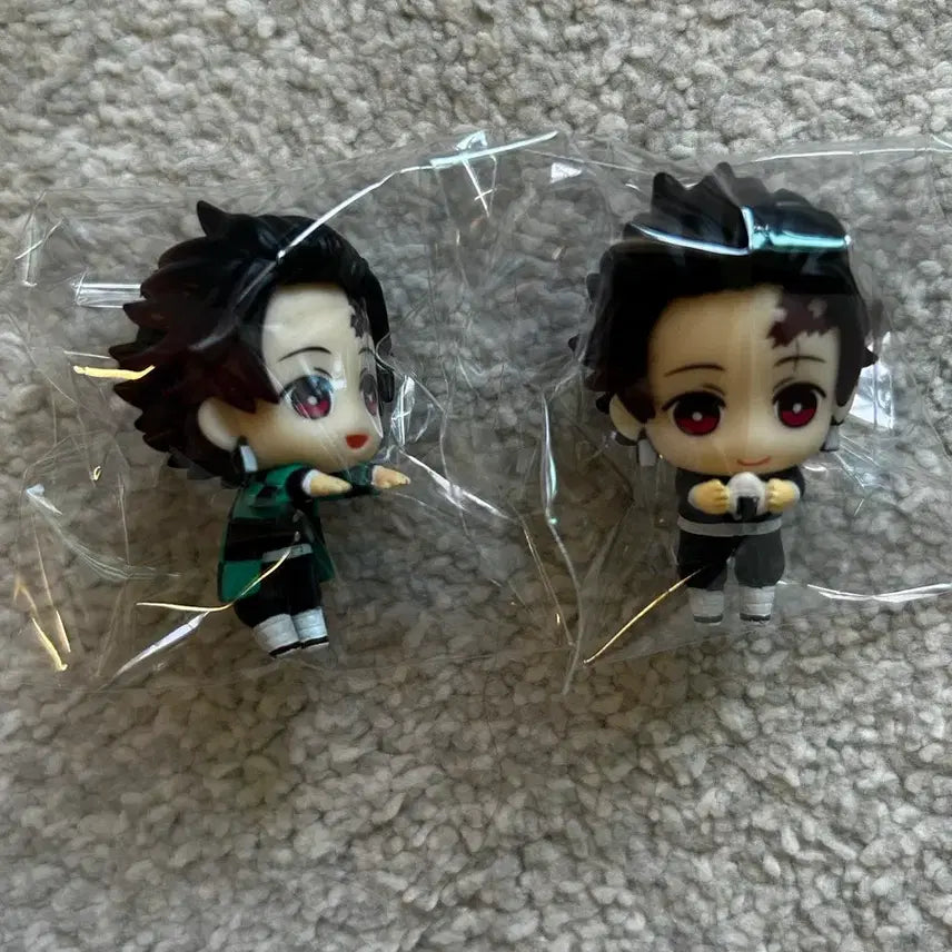 [BUNJANG] Demon Slayer Tanjiro Onigiri Petit Hikkake Figure Set / 귀멸의칼날 탄지로 주먹밥 오니기리 쁘띠 힛카게 힛카케 피규어 2개 세트