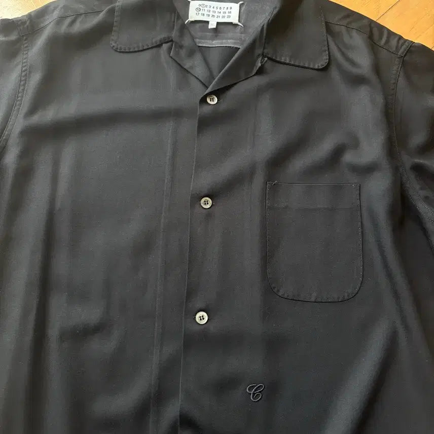 [BUNJANG] Maison Margiela Silk Short Sleeve Shirt / [54] 메종 마르지엘라 C셔츠/마르지엘라 반팔셔츠