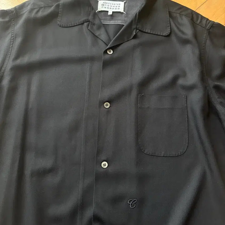 [BUNJANG] Maison Margiela Silk Short Sleeve Shirt / [54] 메종 마르지엘라 C셔츠/마르지엘라 반팔셔츠