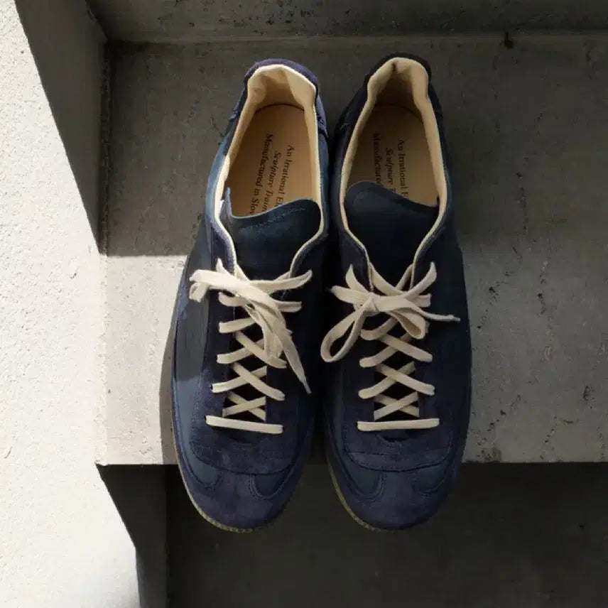 [BUNJANG] AN IRRATIONAL ELEMENT Sculptor Trainer Navy Suede / [44] AN IRRATIONAL ELEMENT 스컬프쳐 트레이너
