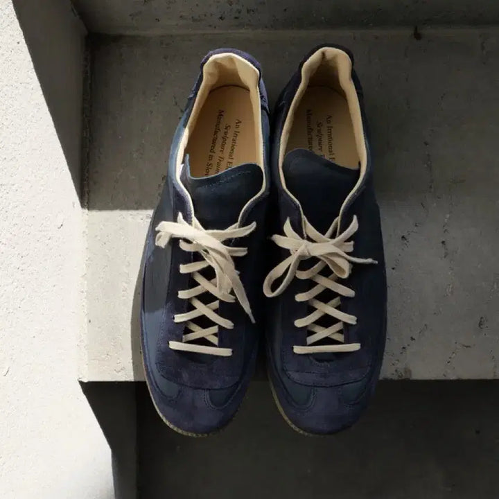 [BUNJANG] AN IRRATIONAL ELEMENT Sculptor Trainer Navy Suede / [44] AN IRRATIONAL ELEMENT 스컬프쳐 트레이너