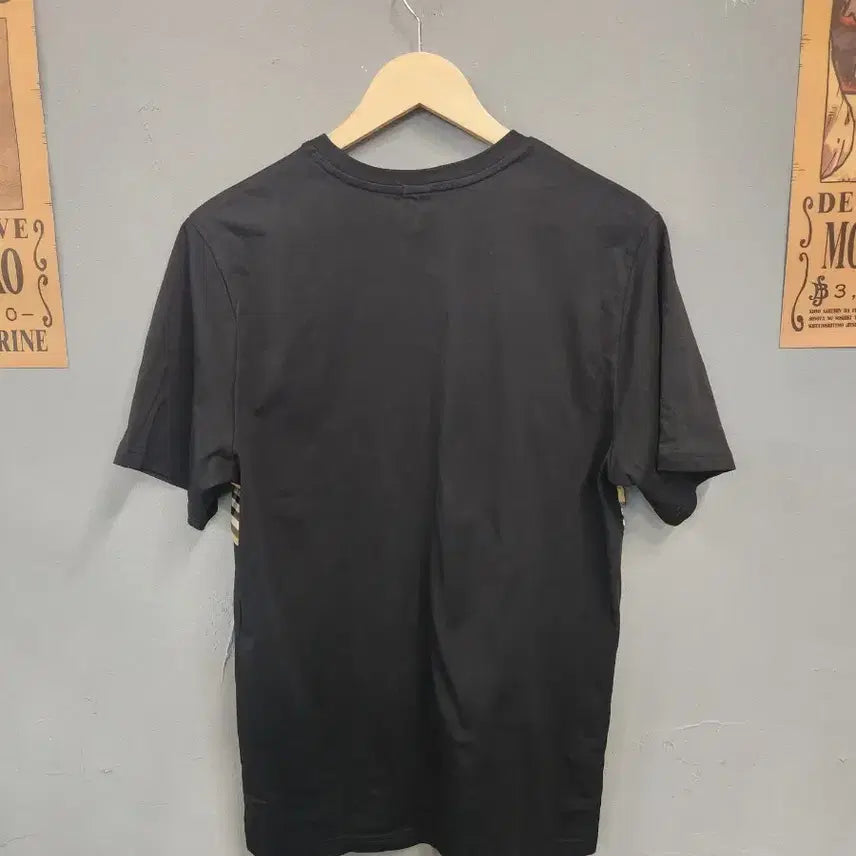 [BUNJANG] Burberry Black Check Short Sleeve T-Shirt / 버버리 블랙 체크 반팔 티셔츠
