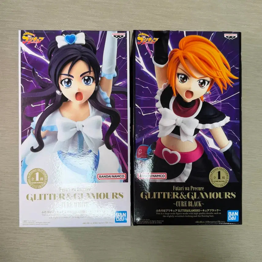[BUNJANG] Bandai [Pretty Cure] Cure Black / Cure White Figure Set (Sealed) / 미개봉 세트! 프리큐어 큐어 블랙/화이트 피규어 반프레스토