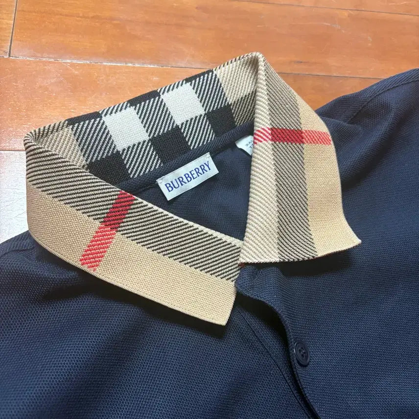 [BUNJANG] Burberry Cotton Polo T-Shirt Navy XXL / [XXL] 버버리 코튼 폴로티셔츠 네이비