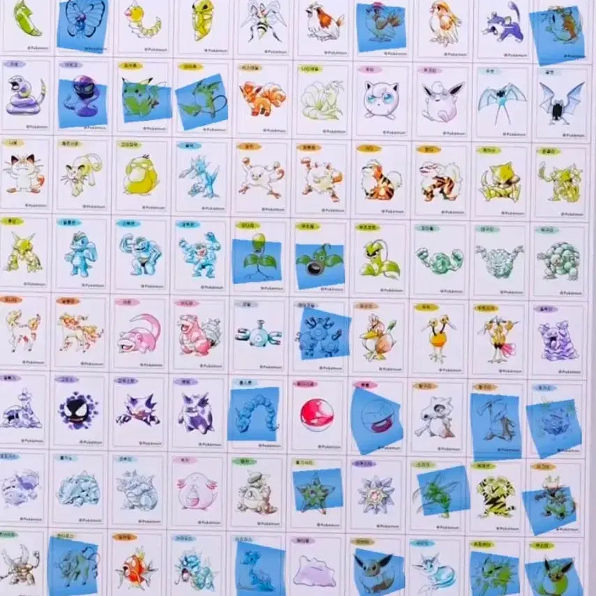 [BUNJANG] Pokemon 30th Anniversary Limited Edition 1st Gen Sticker Card Set / 포켓몬스터 띠부씰 한정판 30주년 1996 초판 1세대 스티커 카드 판매