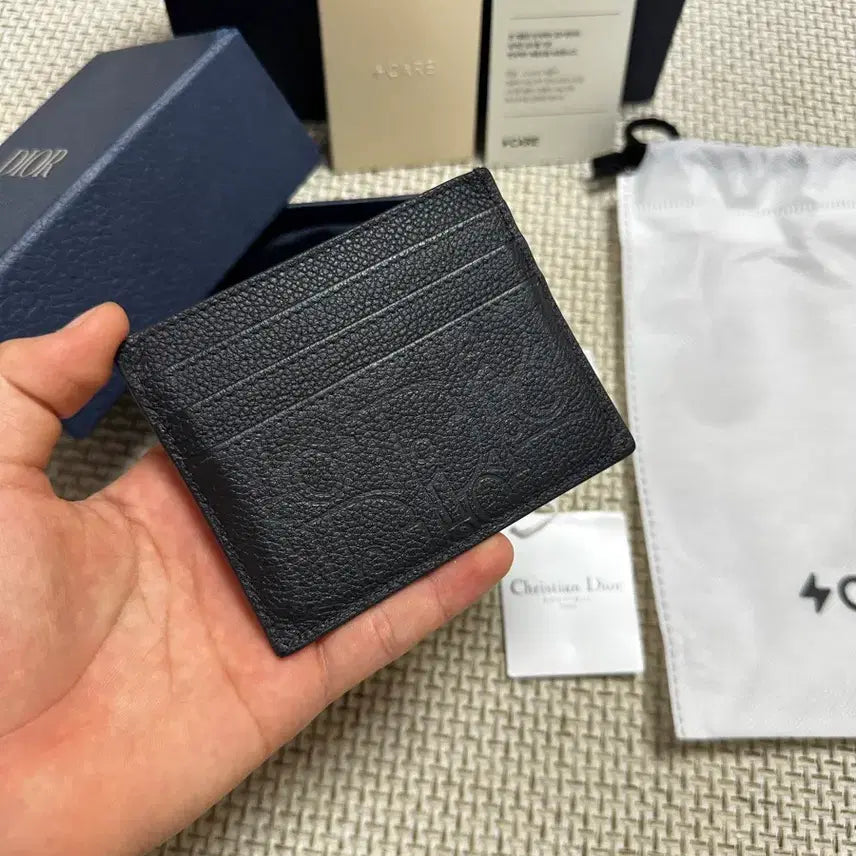 [BUNJANG] Dior Oblique Graffiti Black Card Holder / [OS/풀구성품] 디올 오블리크 그래피티 블랙 카드지갑