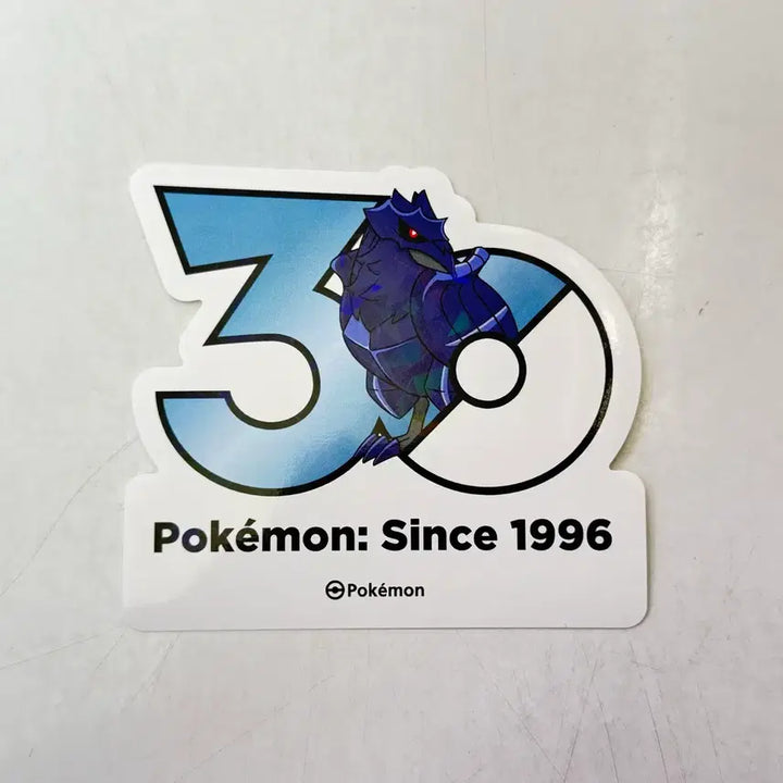 [BUNJANG] Pokemon 30th Anniversary Logo Sticker Armored Mew / 포켓몬 30주년 로고 스티커 아머까오