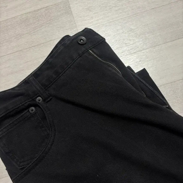 [BUNJANG] Branded Wide-Leg Denim Pants Black Size 32 / 브랜디드 스웻팬츠같은 다이마루 데님 팝니다 32사이즈