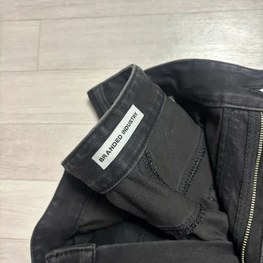 [BUNJANG] Branded Wide-Leg Denim Pants Black Size 32 / 브랜디드 스웻팬츠같은 다이마루 데님 팝니다 32사이즈