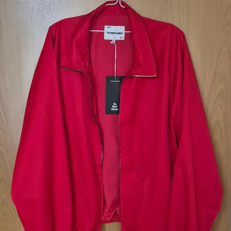 [BUNJANG] The Werkuz Silky Gabardine Jacket Red Size 2 / 더뤡코즈  실키개버딘 자켓 레드  2사이즈