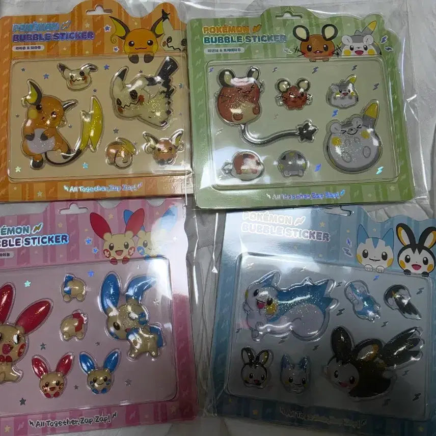 [BUNJANG] Pokemon Character Bubble Sticker Set / 포켓몬스터 캐릭터 버블 스티커