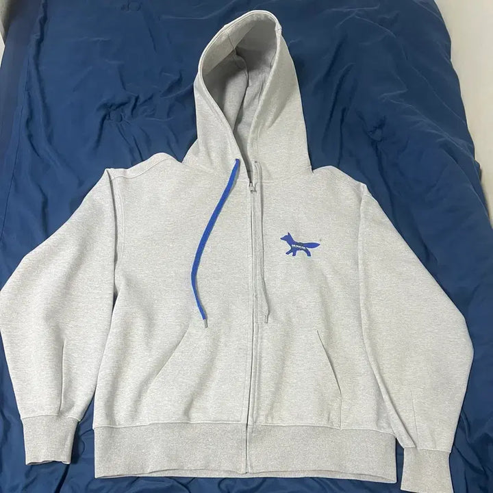 [BUNJANG] Ader Error x Maison Kitsuné Hooded Zip-Up Hoodie (Size A3) / [A3] 아더에러 x 메종키츠네 후드집업