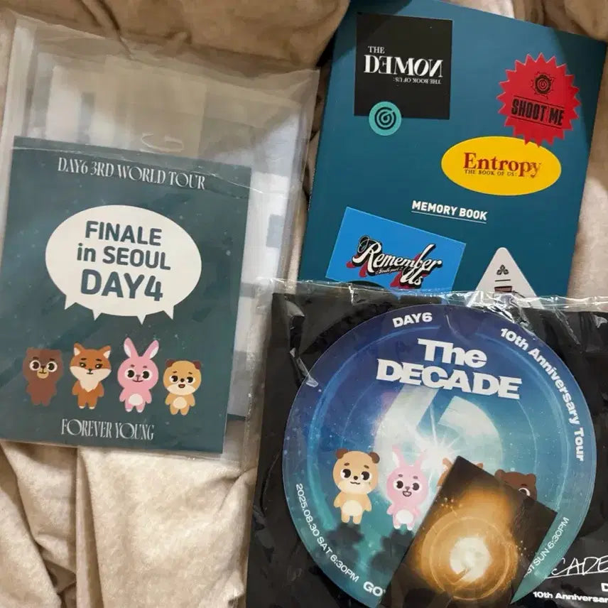 [BUNJANG] Day6 Concert Bundle Set (Slogan, Eco Bag, Entry Photocard) / 데이식스 콘서트 기프트 (슬로건, 에코백, 입장포카)
