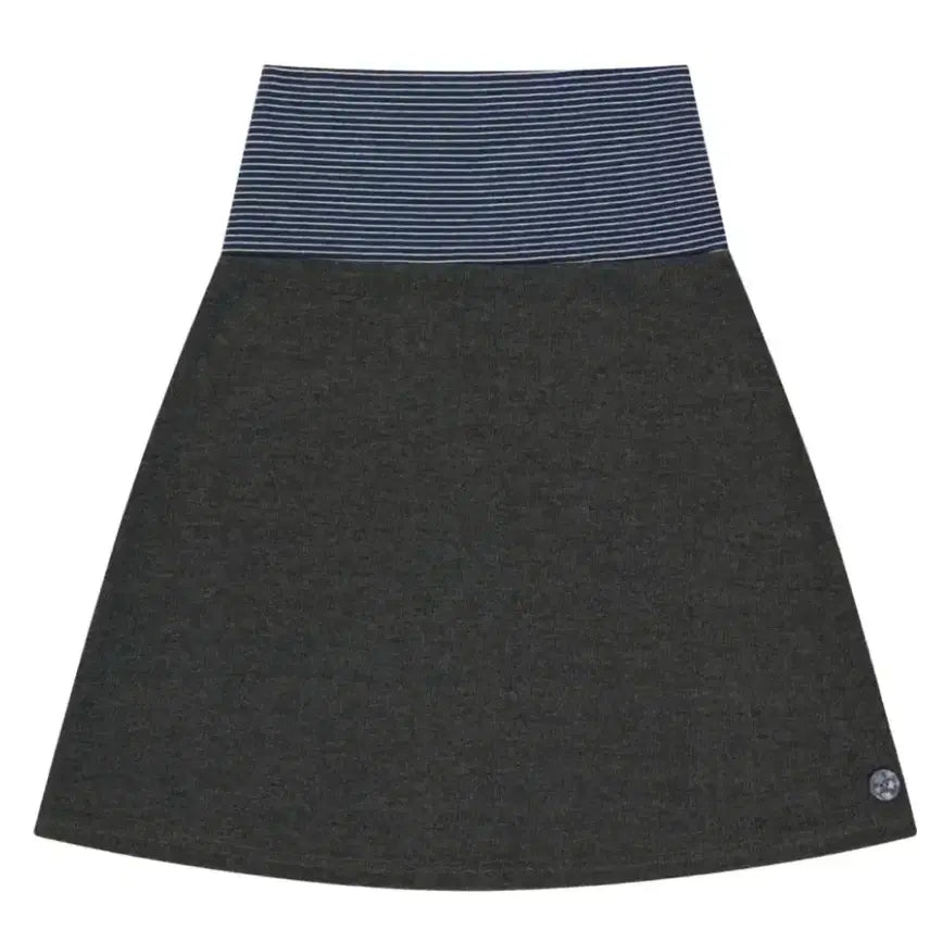 [BUNJANG] KOSEIO Stripe Skirt Dark Grey M / 코이세이오 038 STRIPE SKIRT DARK GREY M