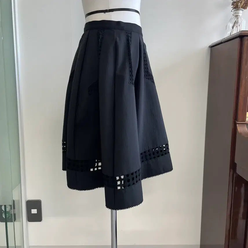 [BUNJANG] Time Black A-Line Midi Skirt / 타임 - 블랙  A라인 스커트