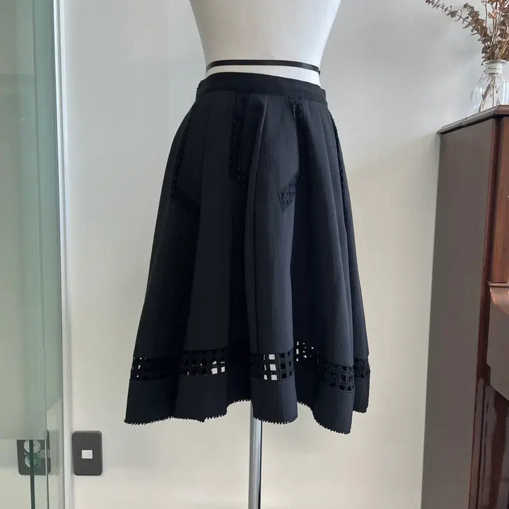 [BUNJANG] Time Black A-Line Midi Skirt / 타임 - 블랙  A라인 스커트
