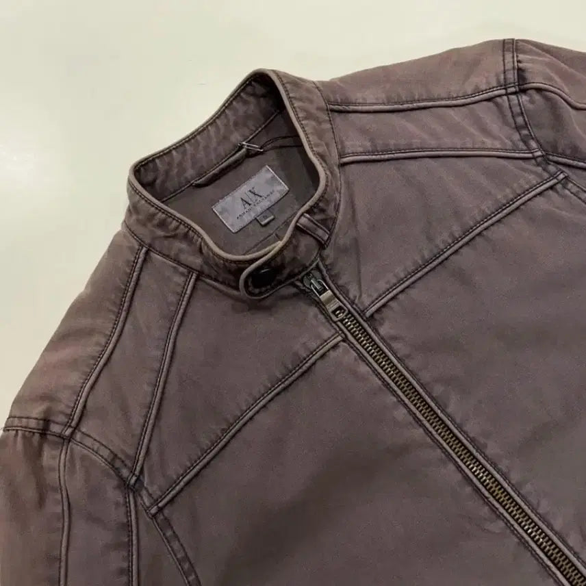 [BUNJANG] Armani Exchange Washed Purple Rider Jacket / 아르마니 익스체인지 워싱 퍼플 라이더 자켓