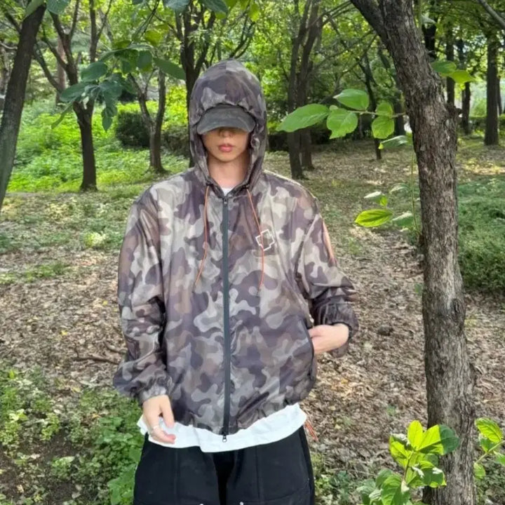 [BUNJANG] Nokulus Nylon Shell Jacket Camo OS / 노쿨러스 나일론 쉘 자켓 카모 (OS)