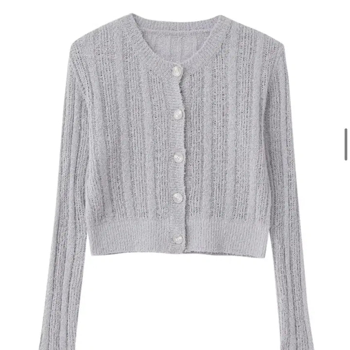 [BUNJANG] Etmon Tail Yarn Knit Cardigan Lavender / 에트몽 테일 얀 니트 가디건 라벤더