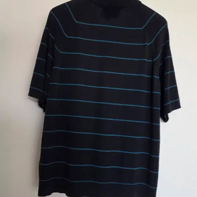 [BUNJANG] COS Navy Stripe Knit Polo Shirt XL / COS 코스 네이비 스트라이프 니트 폴로티 XL