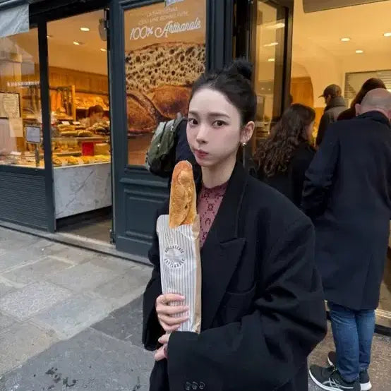 [BUNJANG] Theowoo Oversized Long Coat Black / 더오유 오버사이즈 롱코트(블랙) 판매합니다