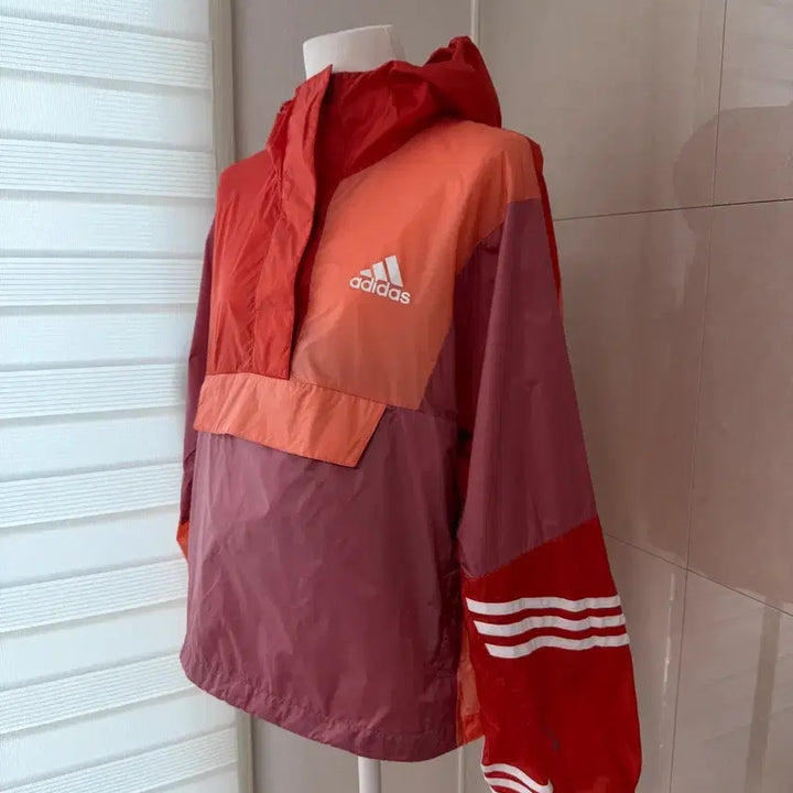 [BUNJANG] Adidas Anorak Half-Zip Windbreaker Jacket / 아디다스 아노락 반집업 바람막이 L