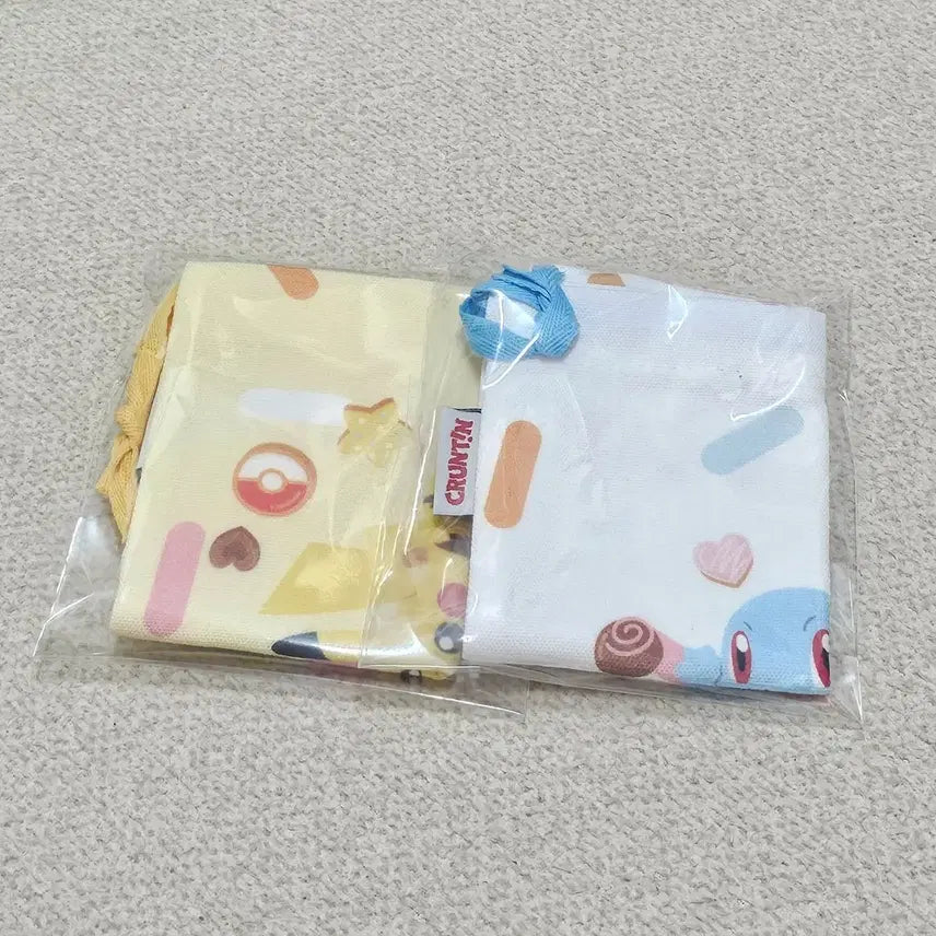 [BUNJANG] Crunchees Pokemon Pouch 2 Types Bundle Set / 크런틴 포켓몬 파우치 2종 일괄