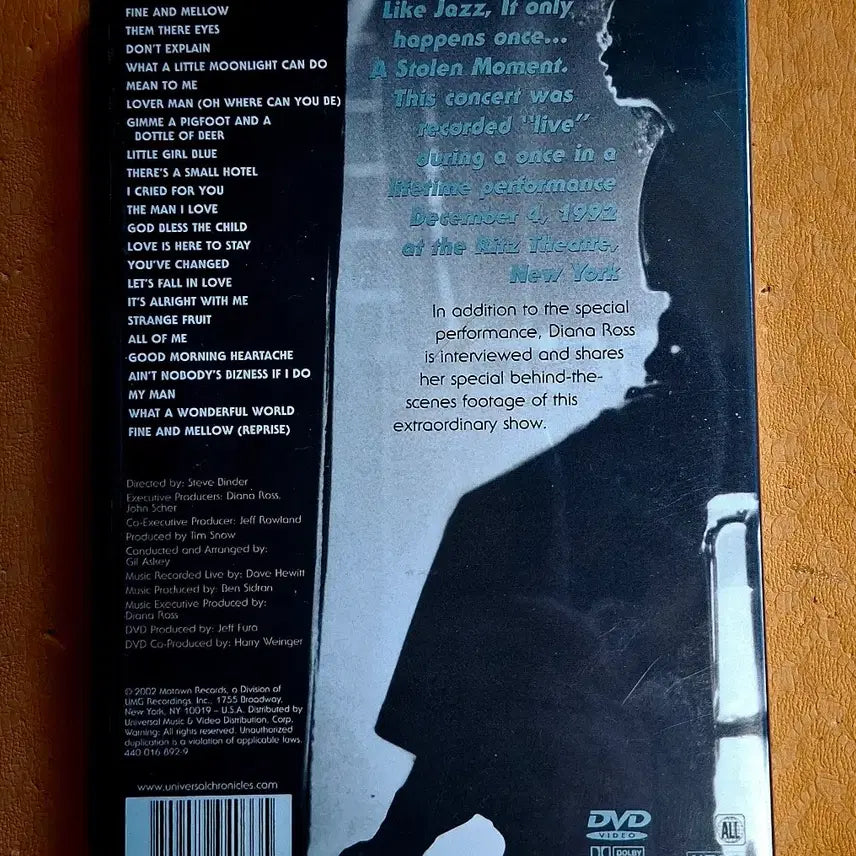 [BUNJANG] Diana Ross Live in Concert DVD / 다이아나 로스 라이브 DVD