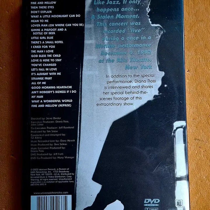 [BUNJANG] Diana Ross Live in Concert DVD / 다이아나 로스 라이브 DVD