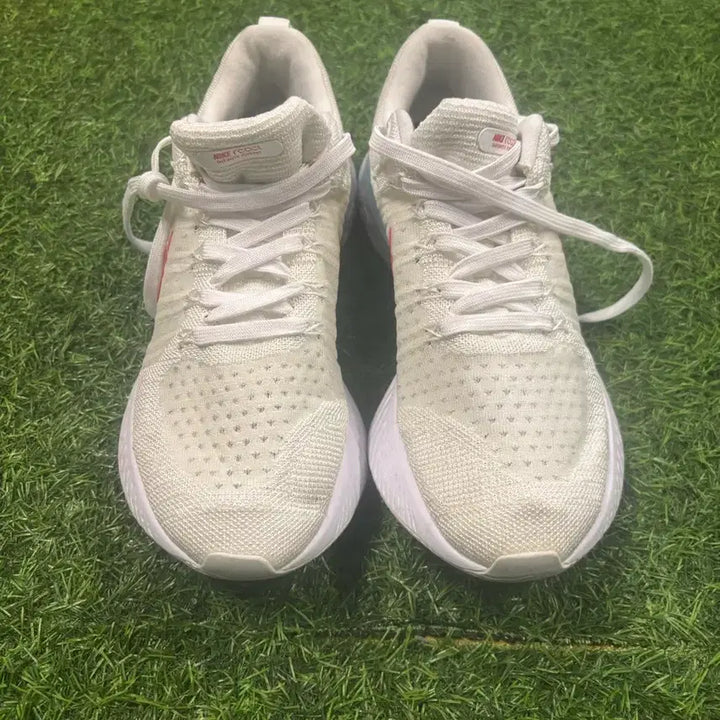[BUNJANG] Nike React Infinity Flyknit White Sneakers / (최상급)나이키 리액트 인피니티 플라이니트 흰색