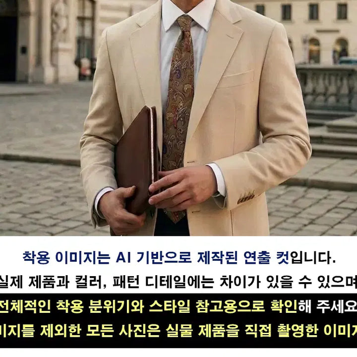 [BUNJANG] Valentino Olive Green Paisley Pattern Silk Necktie 8cm / 발렌티노 올리브그린 페이즐리 패턴 넥타이 8cm A+~A등급 E972