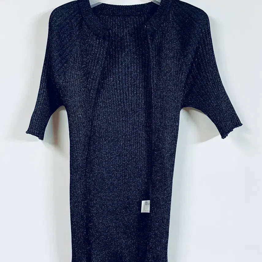 [BUNJANG] GBH Ribbed Knit Zip-Up Cardigan Black / GBH 골지 니트 집업 가디건 블랙 TWK 지비에이치