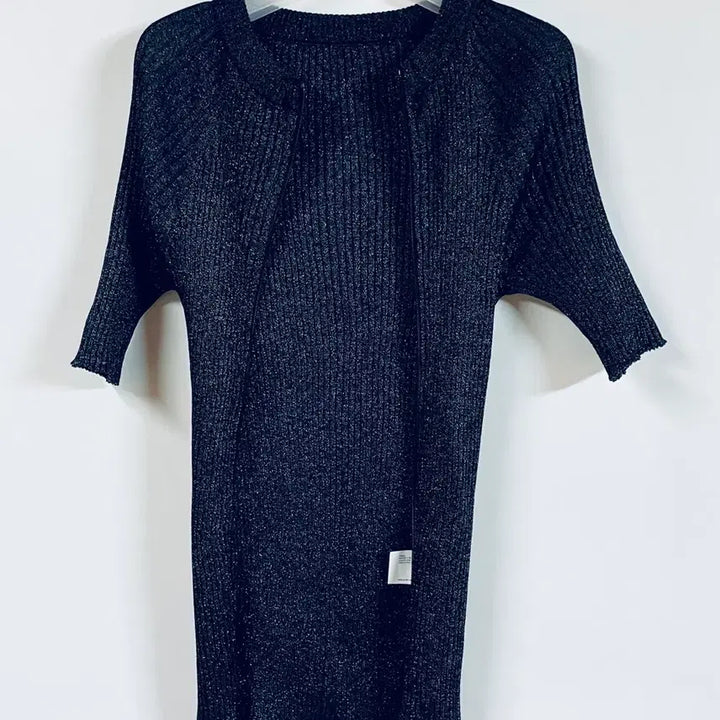 [BUNJANG] GBH Ribbed Knit Zip-Up Cardigan Black / GBH 골지 니트 집업 가디건 블랙 TWK 지비에이치