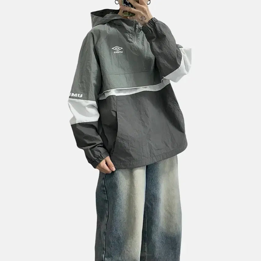 [BUNJANG] Umbro Colorblock Anorak Windbreaker / 엄브로 배색 아노락 바람막이