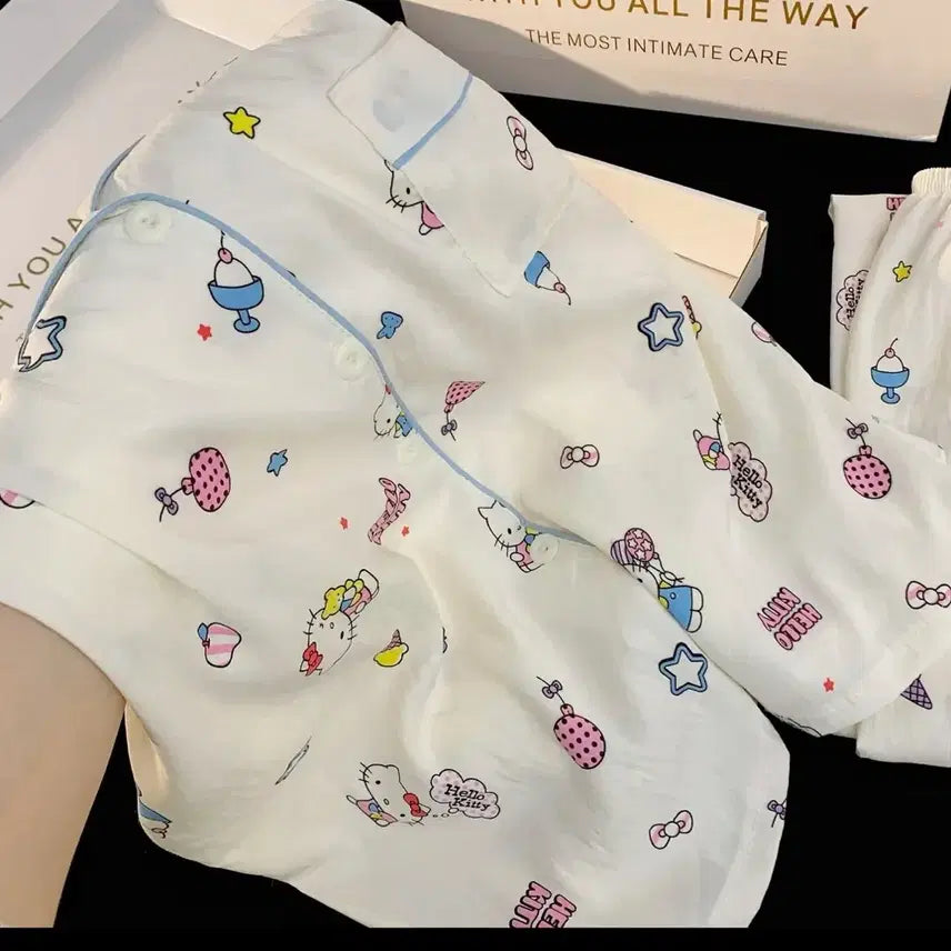 [BUNJANG] Hello Kitty Long Sleeve Pajama Set M / 헬로키티 긴팔 긴바지 잠옷세트M미개봉