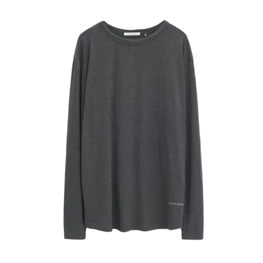 [SOLD OUT] (3) 폴리테루 휴먼인덱스 휴먼 이너 레이어 보트넥 차콜