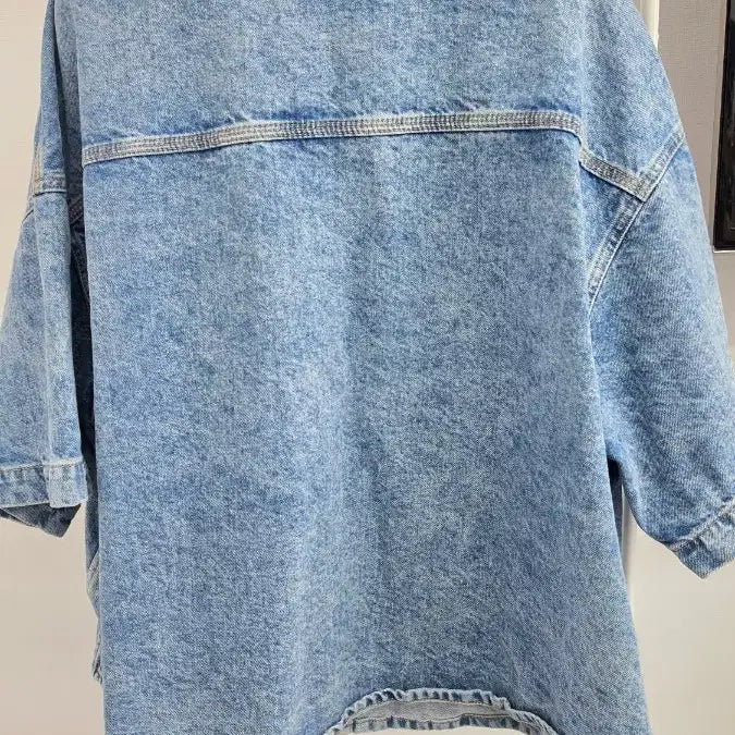 [BUNJANG] Calvin Klein Jeans Short Sleeve Denim Shirt Jacket / 캘빈클라인진 반팔 데님자켓