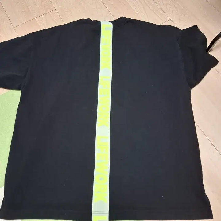 [BUNJANG] Lifework Black T-Shirt / 라이프워크 검정 반팔 티셔츠